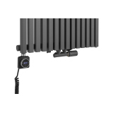 Grzejnik dekoracyjny hybrydowy Nomad ND1E 1800x630 grafit SQUARE