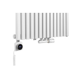 Grzejnik dekoracyjny hybrydowy Nomad ND1E 1800x630 biały SQUARE