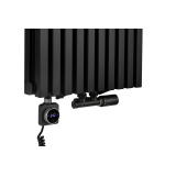 Grzejnik dekoracyjny hybrydowy Nomad ND2E 1800x450 czarny SQUARE