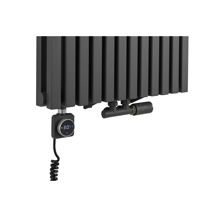 Grzejnik dekoracyjny hybrydowy Nomad ND2E 1800x540 grafit SQUARE