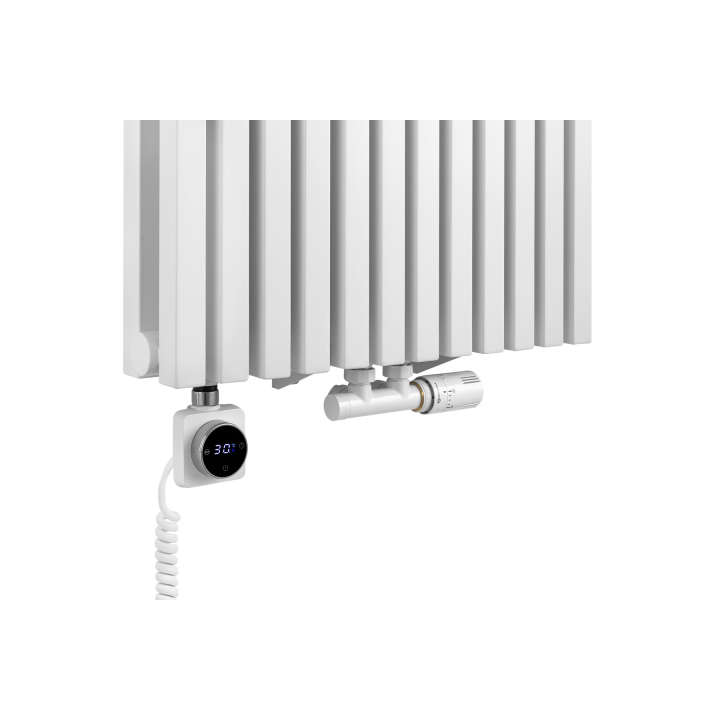 Grzejnik dekoracyjny hybrydowy Nomad ND2E 1800x540 biały SQUARE