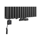 Grzejnik dekoracyjny hybrydowy Nomad ND2E 1800x630 grafit SQUARE