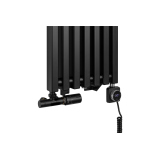 Grzejnik dekoracyjny hybrydowy Concert 1800x330 czarny SQUARE