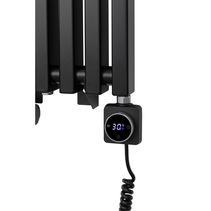 Grzejnik dekoracyjny hybrydowy Concert 1800x330 czarny SQUARE