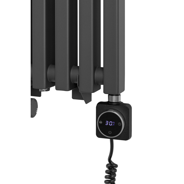 Grzejnik dekoracyjny hybrydowy Concert 1800x330 grafit SQUARE