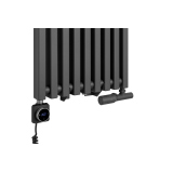 Grzejnik dekoracyjny hybrydowy Concert 1800x430 grafit SQUARE