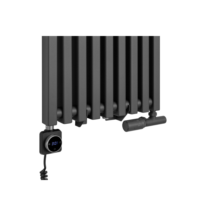 Grzejnik dekoracyjny hybrydowy Concert 1800x430 grafit SQUARE