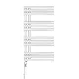 Grzejnik łazienkowy elektryczny Zodiak 737x400 biały, grzałka z lewej strony