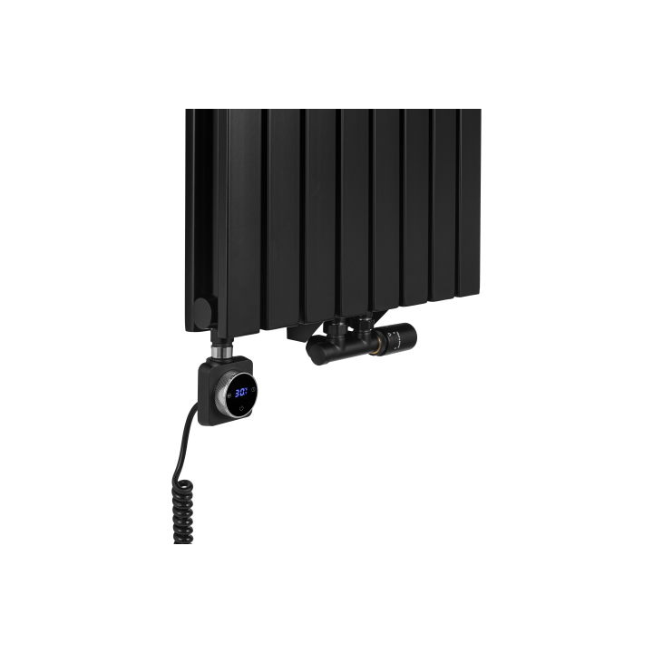 Grzejnik dekoracyjny Judy JD2E 1600x472 czarny