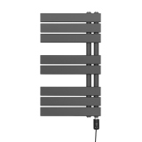 Grzejnik łazienkowy elektryczny UCA 700x400 grafit, grzałka z prawej strony