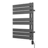 Grzejnik łazienkowy elektryczny UCA 700x500 grafit, grzałka z prawej strony