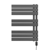 Grzejnik łazienkowy elektryczny UCA 700x500 grafit, grzałka z prawej strony