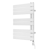 Grzejnik łazienkowy elektryczny UCA 700x500 biały, grzałka z prawej strony