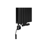 Grzejnik dekoracyjny Judy JD2E 1600x354 czarny