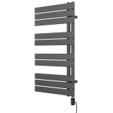 Grzejnik łazienkowy elektryczny UCA 911x500 grafit, grzałka z prawej strony