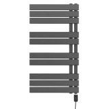Grzejnik łazienkowy elektryczny UCA 911x500 grafit, grzałka z prawej strony