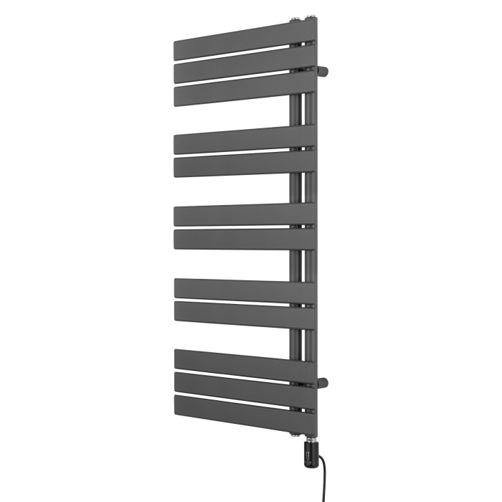 Grzejnik łazienkowy elektryczny UCA 1122x500 grafit, grzałka z prawej strony