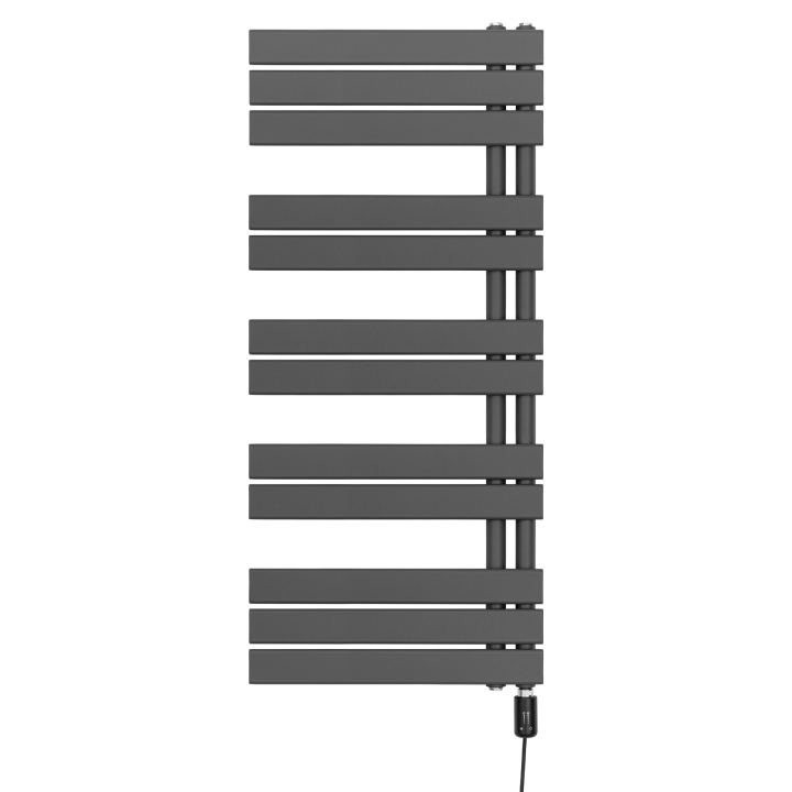 Grzejnik łazienkowy elektryczny UCA 1122x500 grafit, grzałka z prawej strony