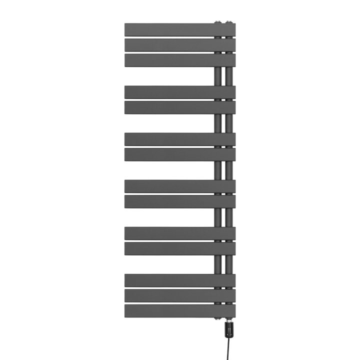 Grzejnik łazienkowy elektryczny UCA 1333x500 grafit, grzałka z prawej strony