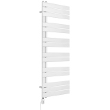 Grzejnik łazienkowy elektryczny UCA 1333x500 biały, grzałka z lewej strony