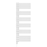 Grzejnik łazienkowy elektryczny UCA 1333x500 biały, grzałka z lewej strony