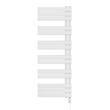 Grzejnik łazienkowy elektryczny UCA 1333x500 biały, grzałka z prawej strony