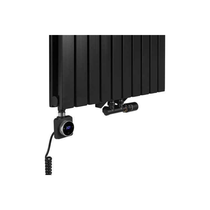 Grzejnik dekoracyjny Judy JD2E 1600x590 czarny