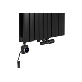 Grzejnik dekoracyjny Judy JD2E 1600x590 czarny