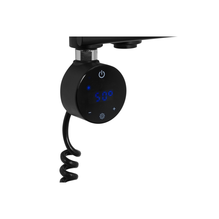 Grzejnik łazienkowy elektryczny UCR 900x500 grafit, grzałka z prawej strony