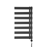 Grzejnik łazienkowy elektryczny UCR 900x500 grafit, grzałka z prawej strony