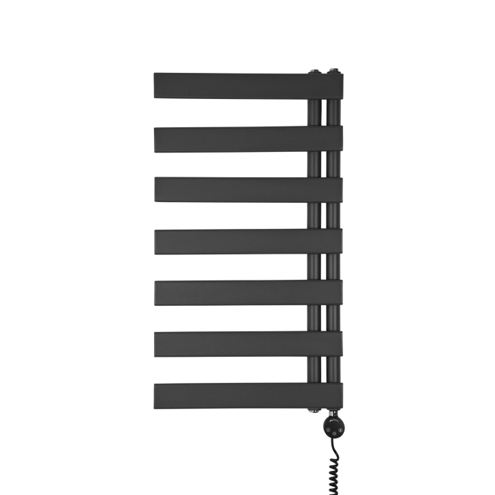 Grzejnik łazienkowy elektryczny UCR 900x500 grafit, grzałka z prawej strony