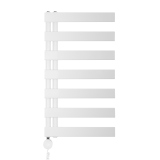 Grzejnik łazienkowy elektryczny UCR 900x500 biały, grzałka z lewej strony