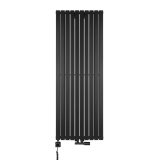 Grzejnik dekoracyjny Judy JD2E 1600x590 czarny