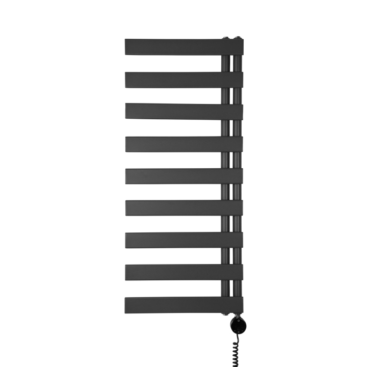Grzejnik łazienkowy elektryczny UCR 1170x500 grafit, grzałka z prawej strony