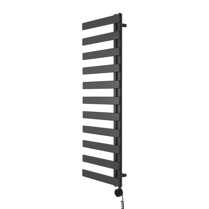 Grzejnik łazienkowy elektryczny UCR 1442x500 grafit, grzałka z prawej strony