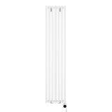 Grzejnik dekoracyjny elektryczny Concert 1600x330 biały, grzałka z prawej strony