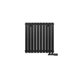 Grzejnik dekoracyjny Judy JD2E 600x590 czarny
