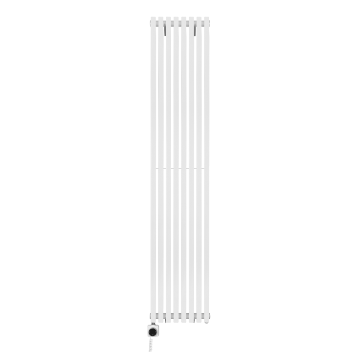 Grzejnik dekoracyjny elektryczny Nomad ND1E 1800x360 biały, grzałka z lewej strony