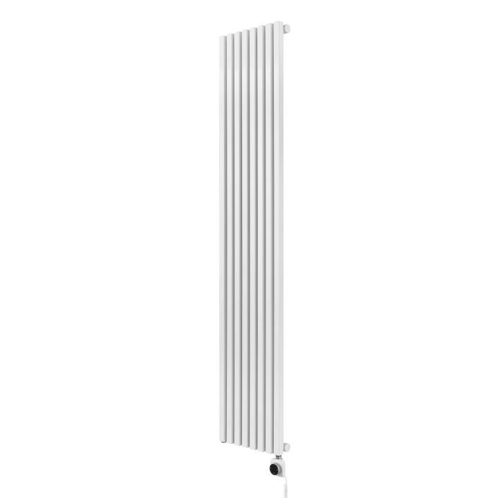 Grzejnik dekoracyjny elektryczny Nomad ND1E 1800x360 biały, grzałka z prawej strony