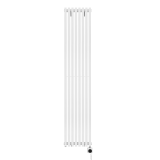 Grzejnik dekoracyjny elektryczny Nomad ND1E 1800x360 biały, grzałka z prawej strony