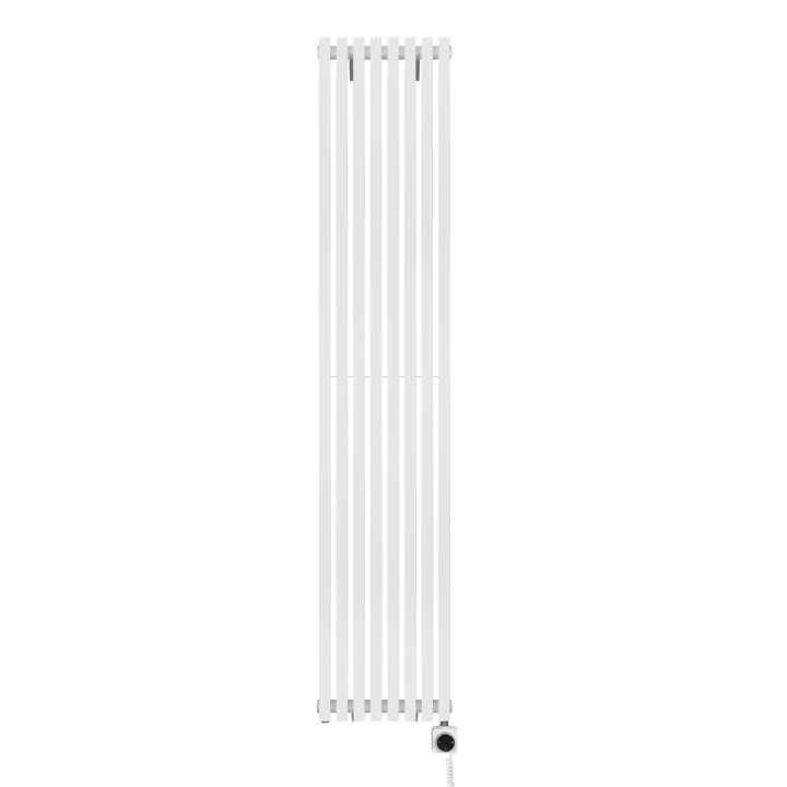 Grzejnik dekoracyjny elektryczny Nomad ND1E 1800x360 biały, grzałka z prawej strony