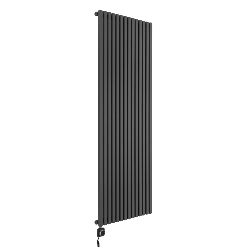 Grzejnik dekoracyjny elektryczny Nomad ND1E 1800x630 grafit, grzałka z lewej strony