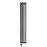 Grzejnik dekoracyjny elektryczny Edo ED2E 1800x281 grafit, grzałka z lewej strony