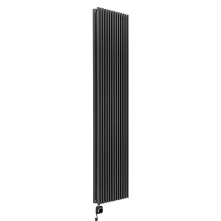 Grzejnik dekoracyjny elektryczny Edo ED2E 1800x394 grafit, grzałka z lewej strony