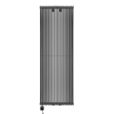 Grzejnik dekoracyjny elektryczny Edo ED2E 1800x620 grafit, grzałka z lewej strony