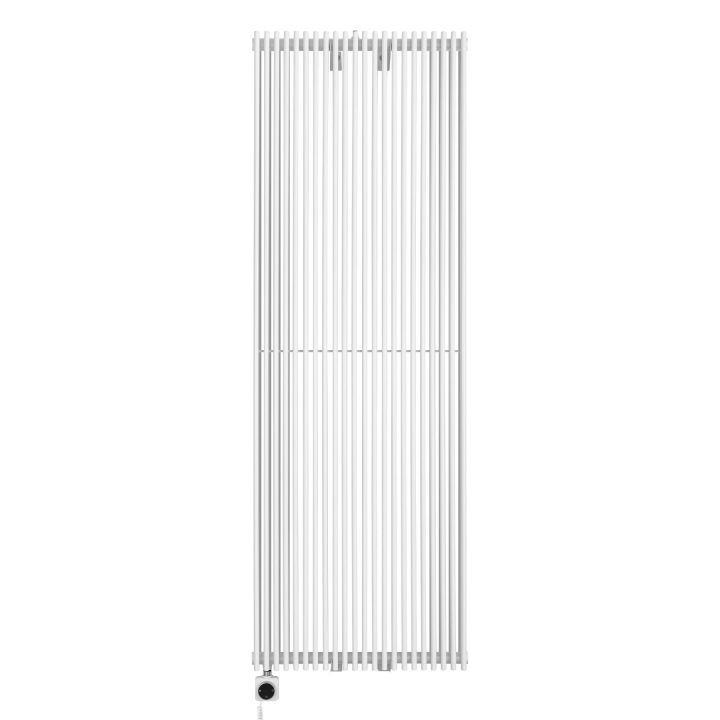 Grzejnik dekoracyjny elektryczny Edo ED2E 1800x620 biały, grzałka z lewej strony