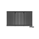 Grzejnik dekoracyjny Judy JD2E 600x1062 grafit