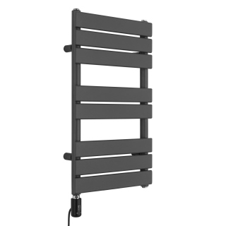 Grzejnik łazienkowy elektryczny UCS 700x400 grafit, grzałka z lewej strony