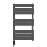 Grzejnik łazienkowy elektryczny UCS 700x400 grafit, grzałka z lewej strony