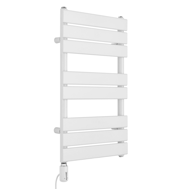 Grzejnik łazienkowy elektryczny UCS 700x400 biały, grzałka z lewej strony